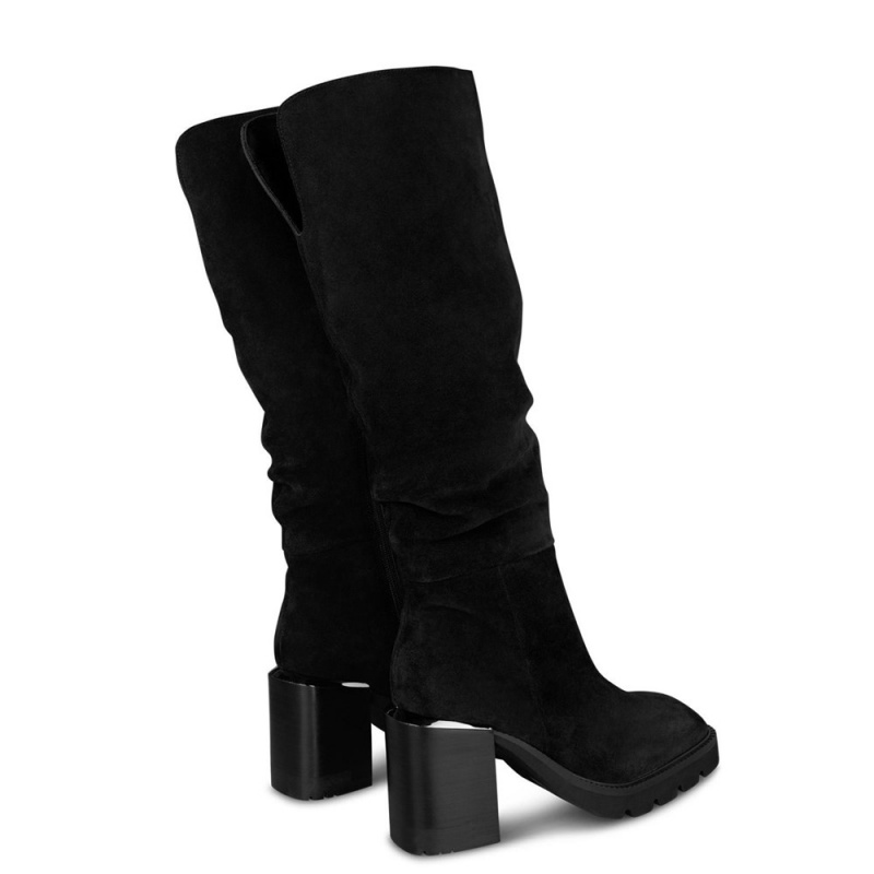 Bottes à Talons Alma En Pena Cuir Noir Femme | EHL-45142556